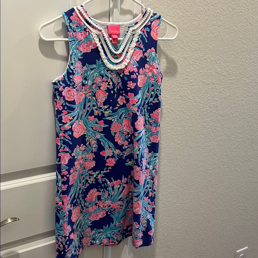 Lilly Pulitzer Pink and Blue Patterned Dress